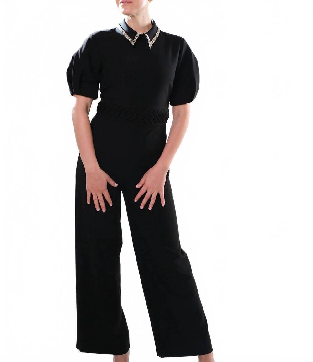 NEW EXQUISE emily jumpsuit in black